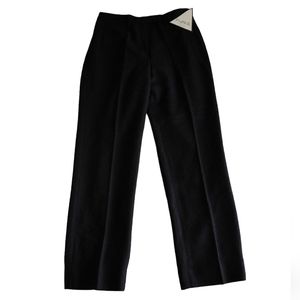 NWT Mary McFadden Size 10 Wool Blend Black Trouser Office Work Dress Pants
